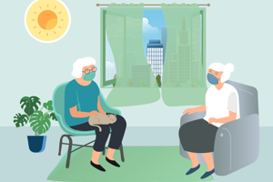 Broschüre: Gut durch die Sommerhitze während erhöhten Infektionsschutzes –  Informationen für ältere Menschen ab 65 Jahren