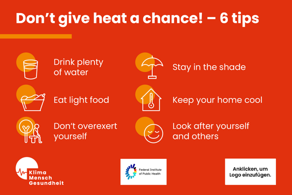 Gib Hitze keine Chance! – 6 Tipps (Englisch)