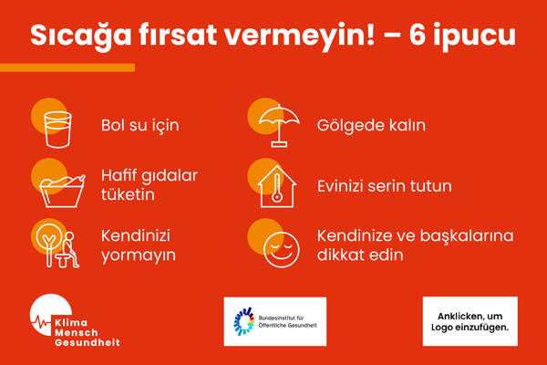 Gib Hitze keine Chance! – 6 Tipps (Türkisch)