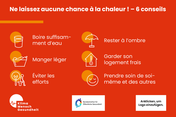 Gib Hitze keine Chance! – 6 Tipps (Französisch)